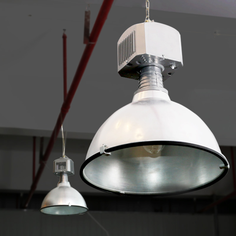 亚明工矿灯厂房车间照明灯超亮金卤灯工厂吊灯仓库工业风天棚灯罩