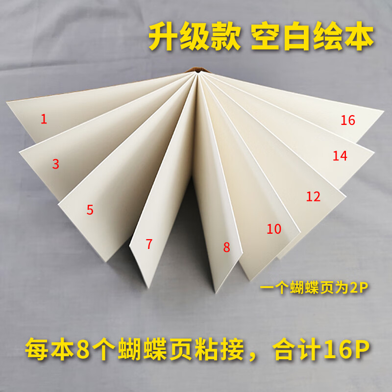 手工书空白手绘本视传作品集自制立体书个性剪贴 a5尺寸竖版 牛卡封面