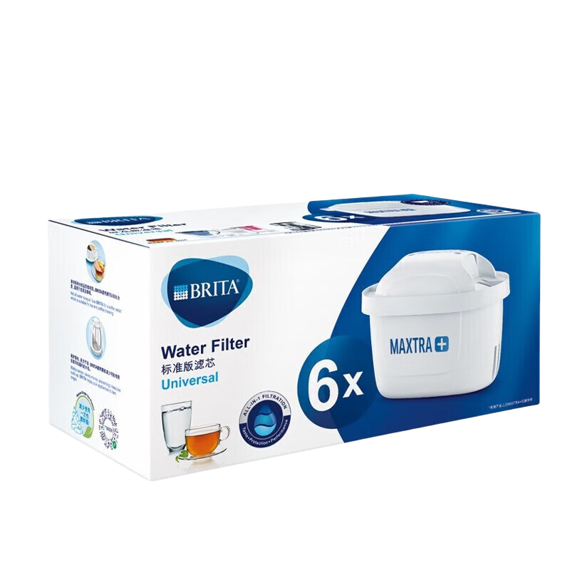 碧然德（BRITA） 家用滤水壶 净水壶滤芯 Maxtra 多效滤芯 6枚装
