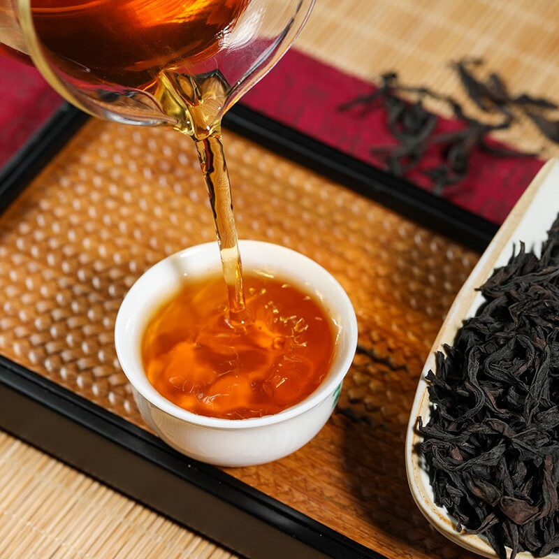 饮矿茶叶 大红袍茶叶新茶肉桂浓香型乌龙茶岩茶散装铁盒装 两盒共200克