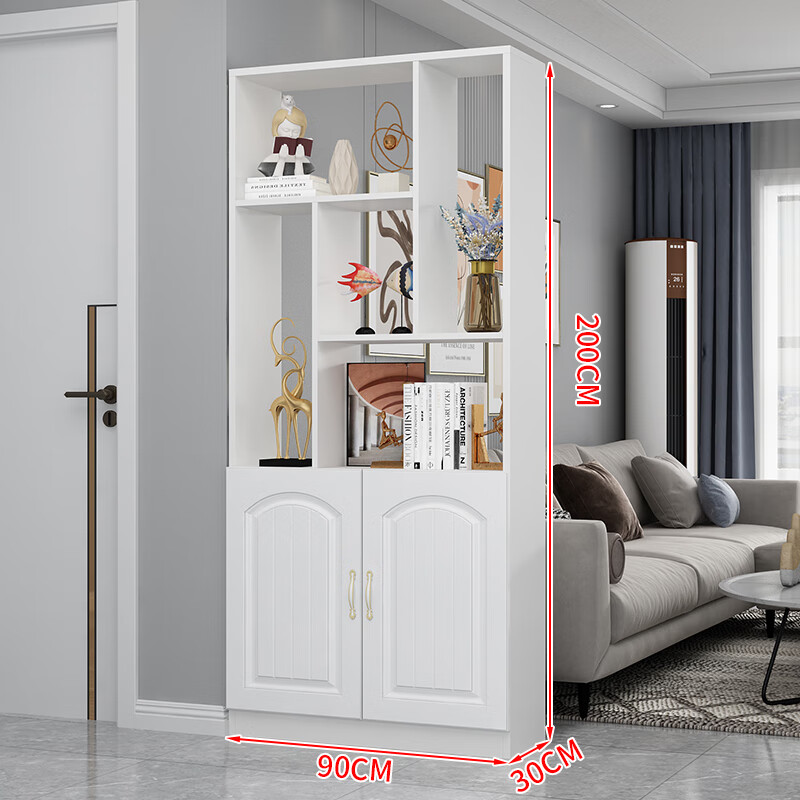 星成豪庭(xingchenghaoting)隔断柜客厅简约入户玄关柜鞋柜一体双面间