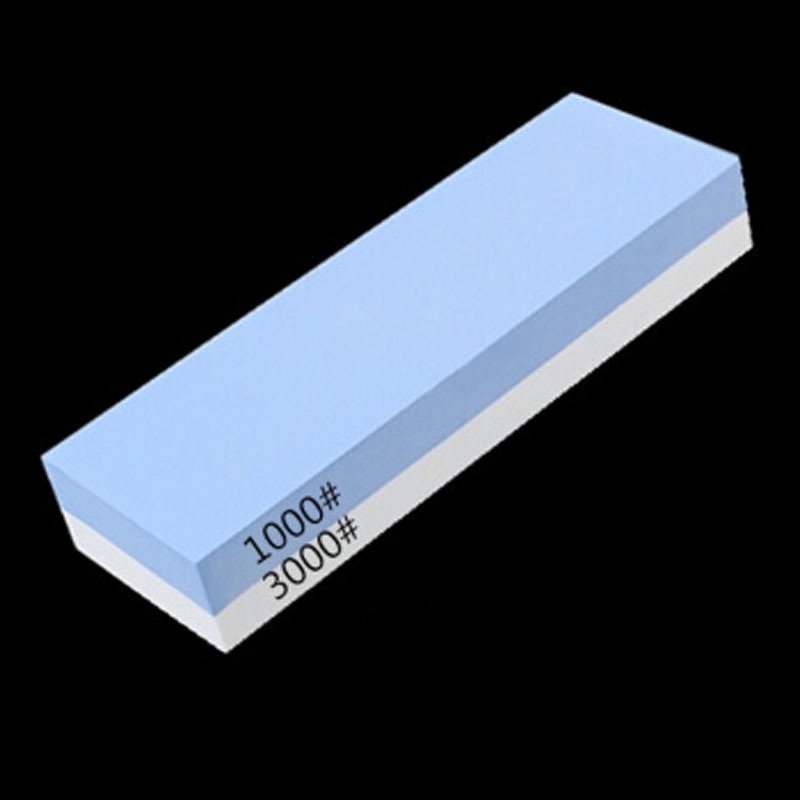 320目白刚玉双面磨刀石家用油石细磨精磨家用 320/1000【 底座】