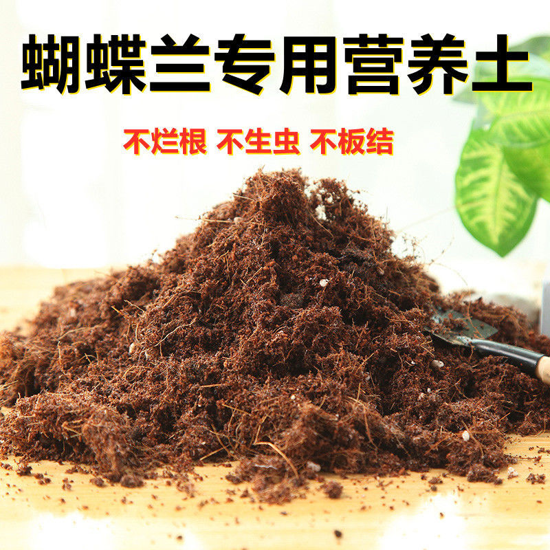 蝴蝶兰专用土 蝴蝶兰营养土疏松透气弱酸性椰糠土绿植土 蝴蝶兰专用土