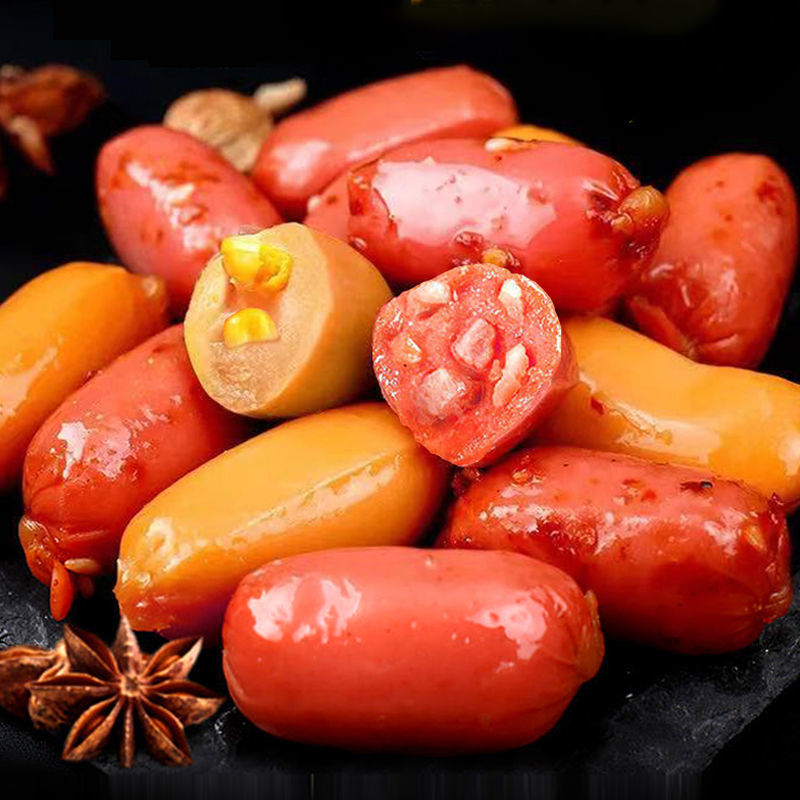 脆骨小肉枣肠火腿肠台式小香肠零食即食 诱人香辣味 10包(20粒)尝鲜