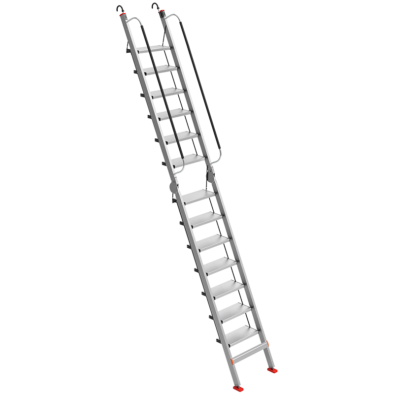 創(chuàng)碩 閣樓梯家用梯子扶手梯工程梯爬梯掛梯子室內(nèi)梯-月光銀十三步