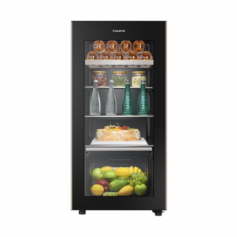 卡萨帝 （Casarte） 142升家用客厅办公室保鲜冰吧酒柜饮料雪茄茶叶冷藏展示柜 LC-142WEBU1