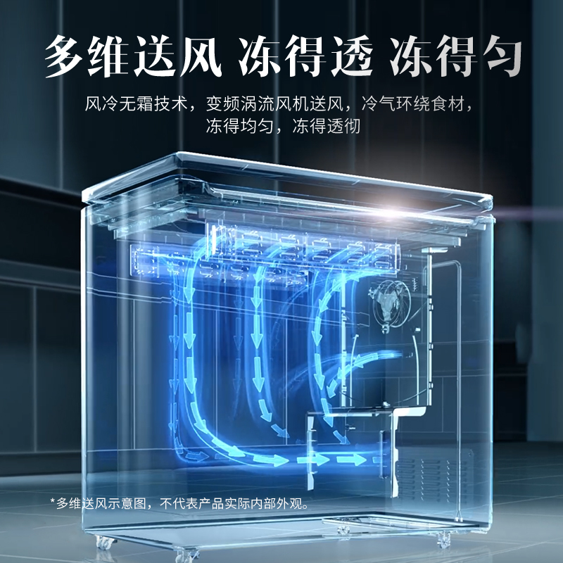 澳柯玛 （AUCMA） 100升小冷柜 家用商用风冷无霜母乳冰柜 冷藏冷冻转换卧式顶开门冰箱 BC/BD-100WHNE