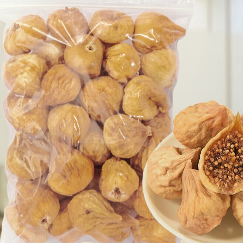 虎钢馋无花果干小零食无花果干新疆特产水果脯干 200g*2