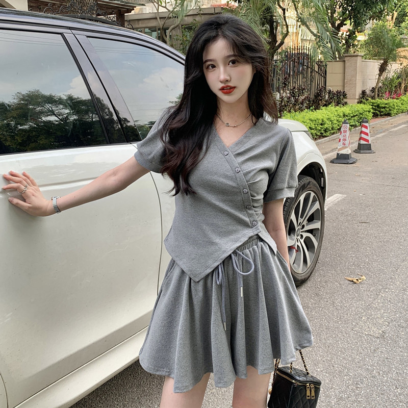 夏秋天矮个子微胖女生穿搭套装胖mm胖妹妹大码秋装一米五小个子时尚