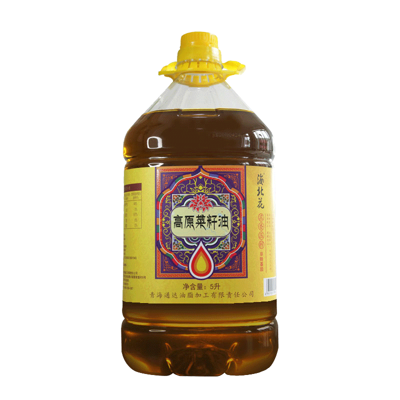 陇原兴发菜籽油食用油高原自产菜油5l非转基因家用月子油菜油儿食用油