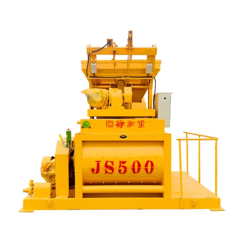 js500型混泥土搅拌机,js500搅拌机减速机 混凝土搅拌机 双卧轴强制式搅拌站 强制全自动爬梯上料拌合机 js500