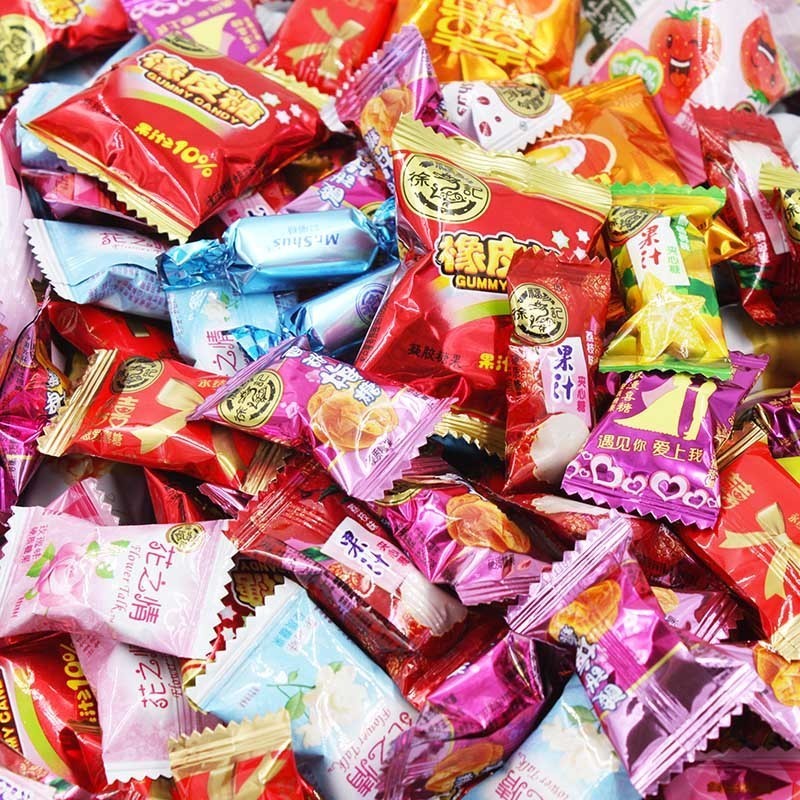 tlxt什锦糖果散装500g杂拌糖结婚喜糖年货新年糖多口味混装零食 多