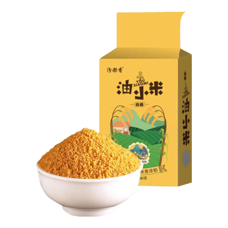 京喜自营 山西黄小米 油小米五谷杂粮月子米杂粮山西特产当季新米 【推荐】精选黄小米1斤