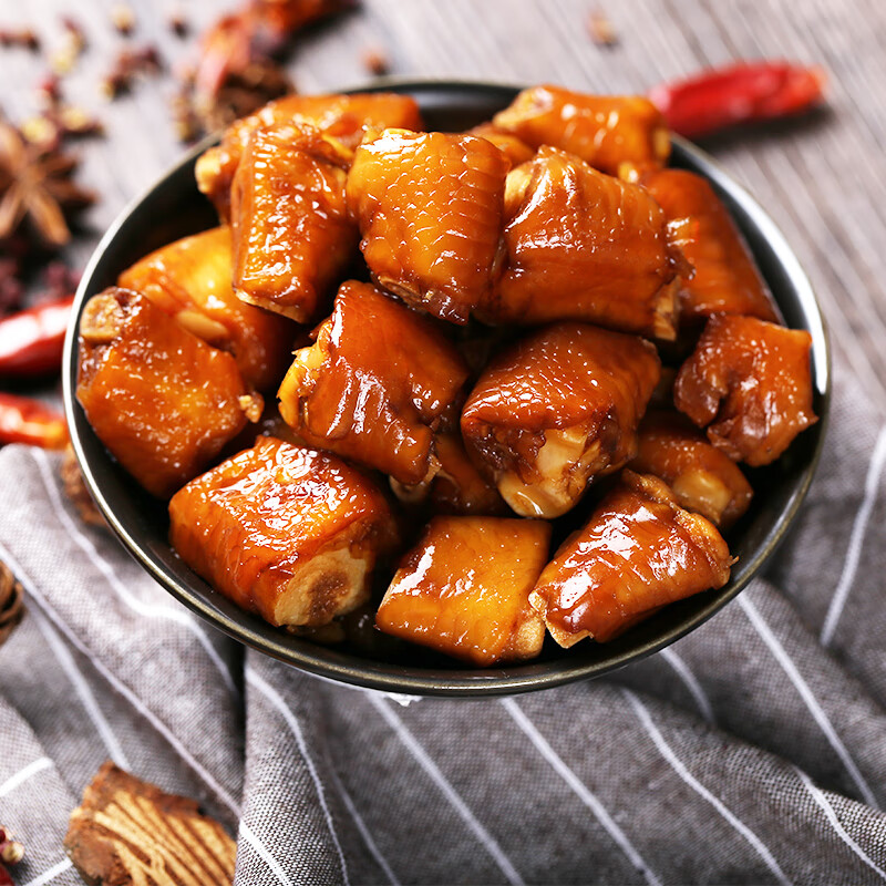 渝美滋500g山椒泡椒雞肘雞拐骨辣雞爪泡腳鳳爪小包裝散裝下酒菜 泡椒味