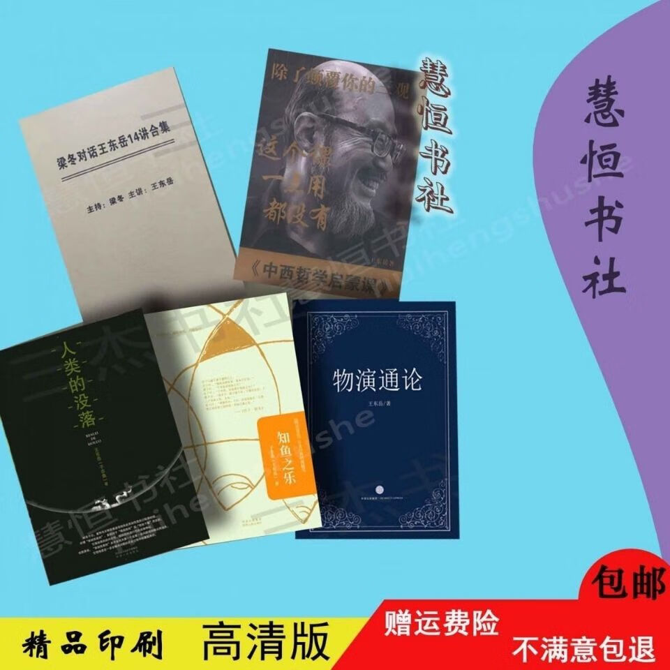 9成二手书 5本 中西哲学启蒙课 梁冬对话王东岳 物演通论人类的没