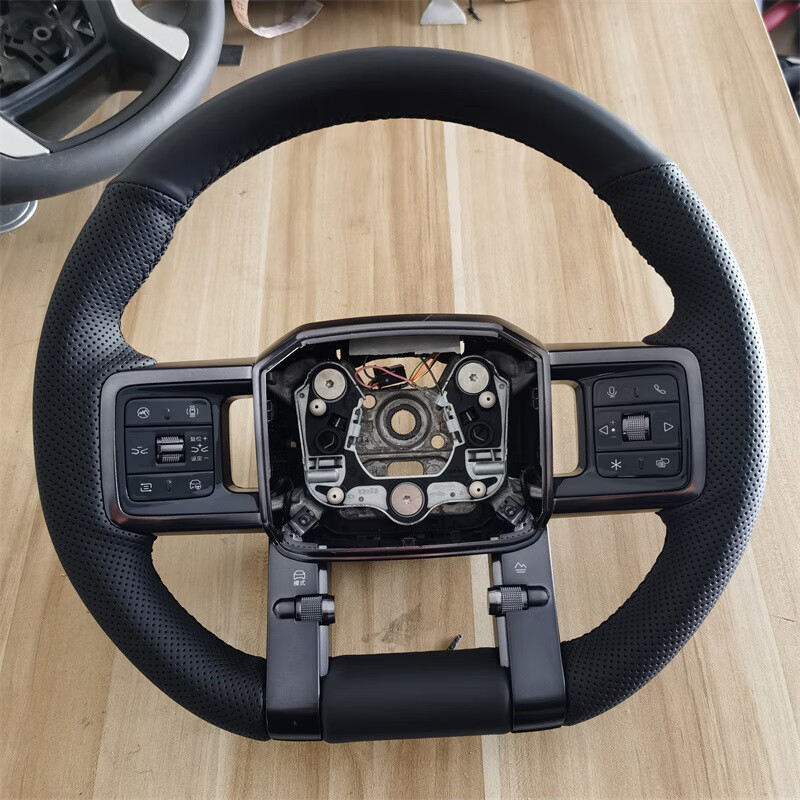 比亚迪方程豹5专用手缝方向盘套 豹5全包四季把套改装 方程豹把套 豹5打孔黑线 方程豹