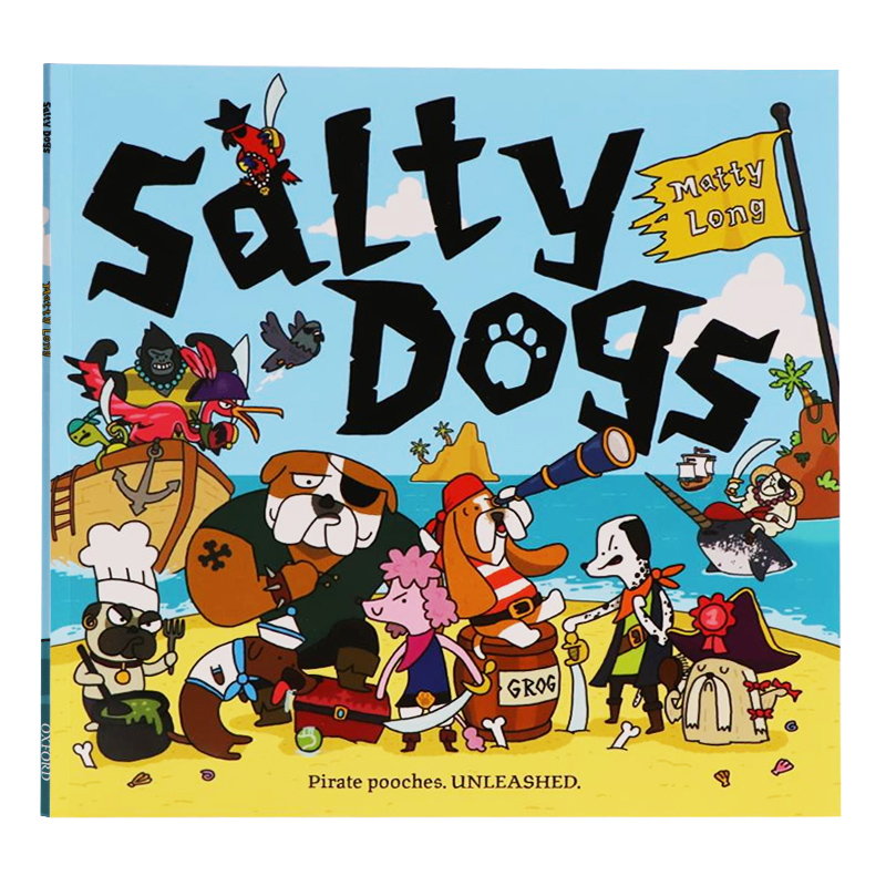 牛津精品认知绘本 咸味的狗儿 英文原版 salty dogs  儿童进口启蒙