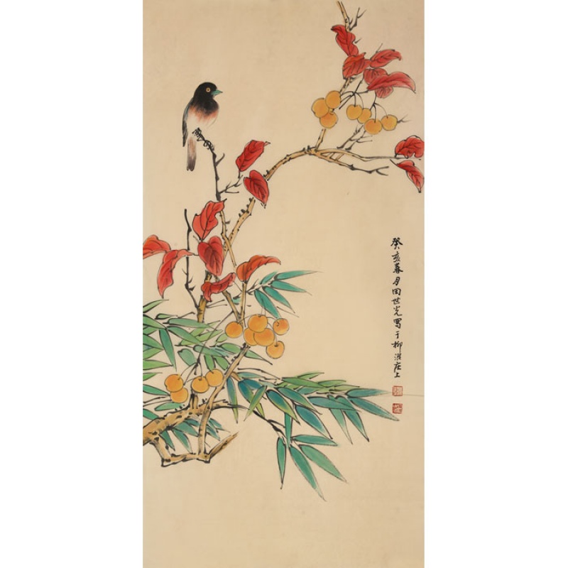 田世光花鸟字画精品名人国画三尺写意名家作品手绘古玩书画收藏纯手绘