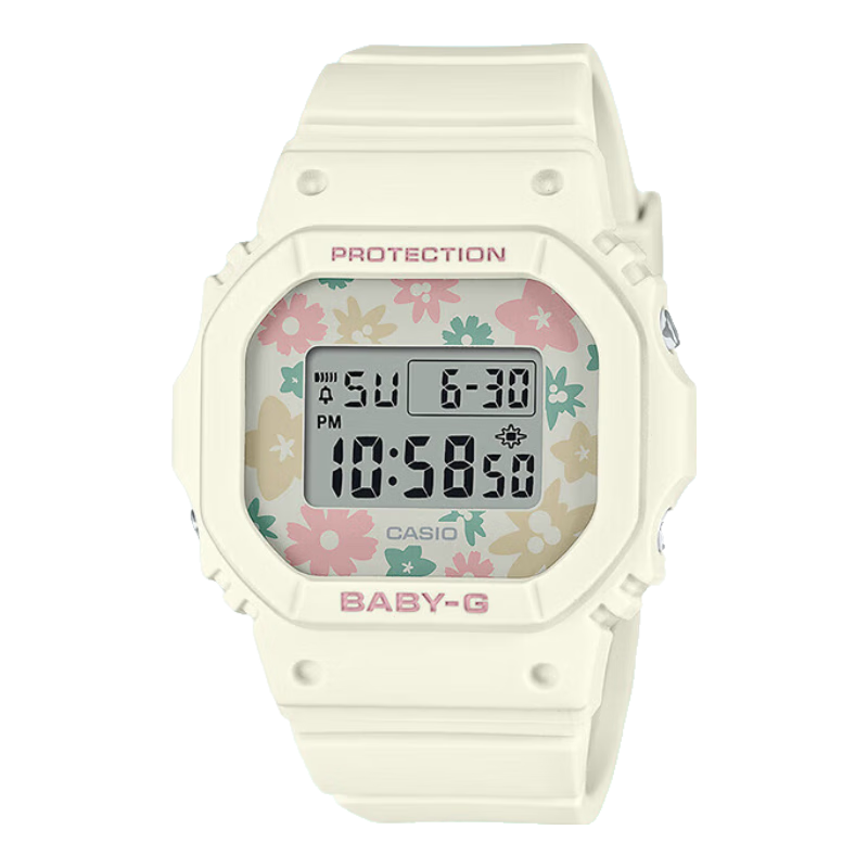 ����ŷ��CASIO��BABY-G BGD-565�����黨�˶�ʱ��Ů����ˮ�����ֱ���Ů������ BGD-565RP-7PR