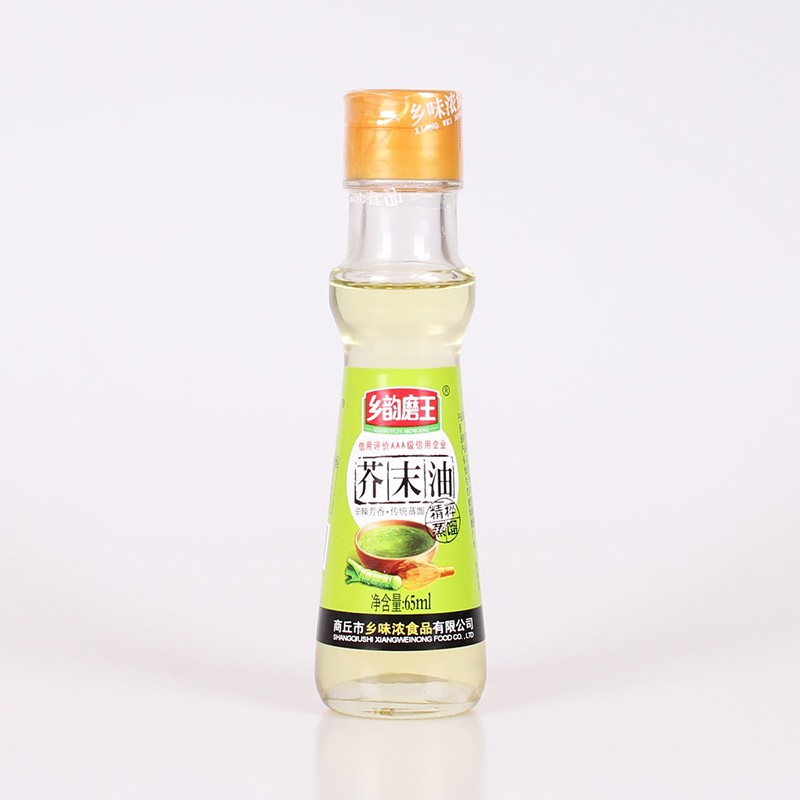 乡韵芥末油65ml 凉拌海鲜调味油 辛辣刺激调味料