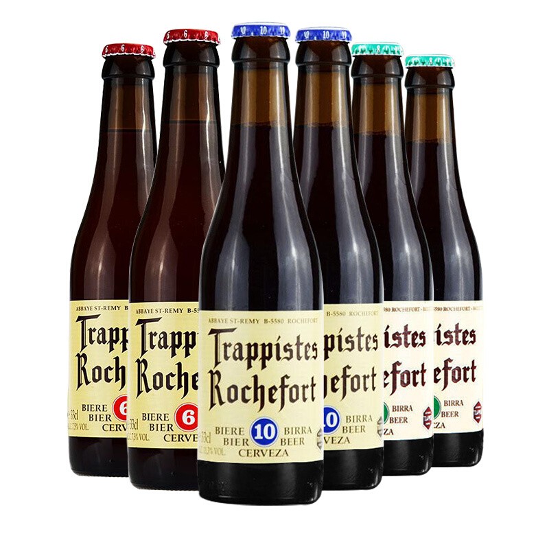 罗斯福（Rochefort）比利时原装进口啤酒 修道院精酿啤酒 罗斯福 330mL 6瓶 6.8.10组合