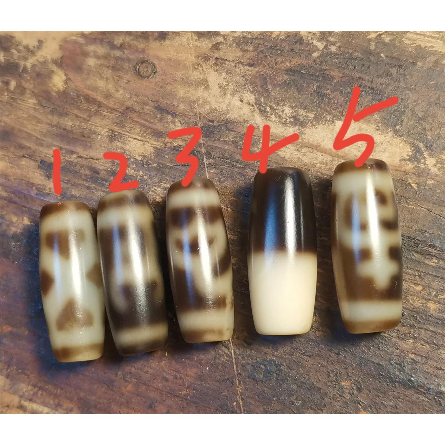 线珠 莲花 绿度母天珠 1号龟甲天珠