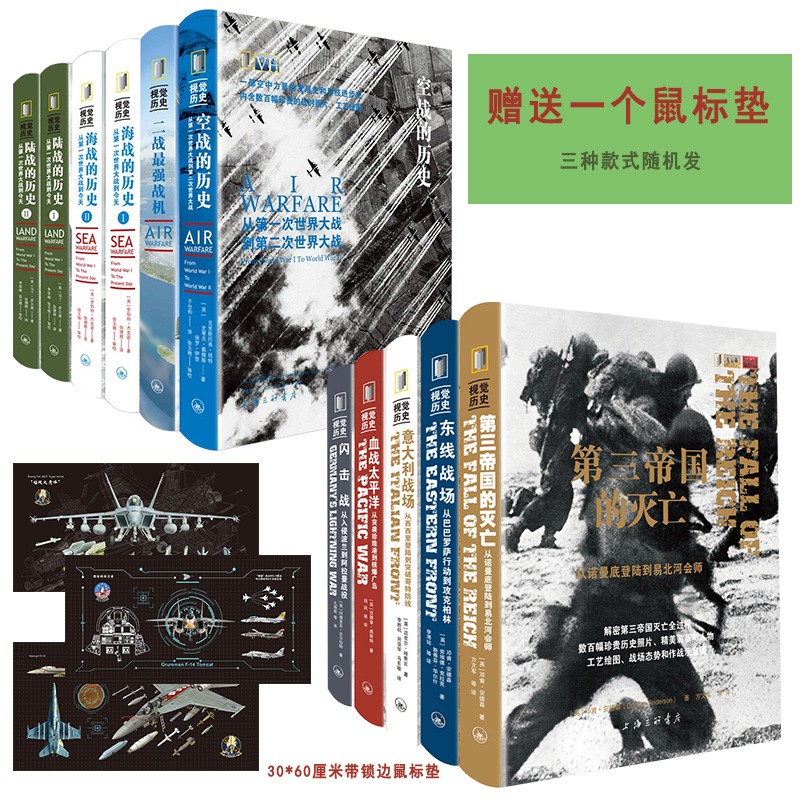 海战/陆战/空战的历史+闪击战/血战太平洋/意大利战场/第三帝国的灭亡/东线战场(套装共11本)