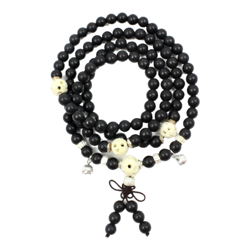 泗濱寶 福祿108 泗濱砭石項(xiàng)鏈?zhǔn)宙?mm砭石珠 精美木盒路路通