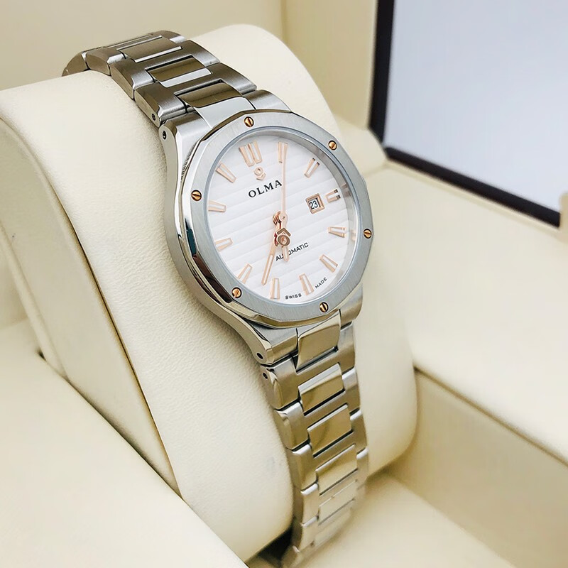 未使用olma奥尔马扬帆系列女表 自动机械手表 时尚镶钻