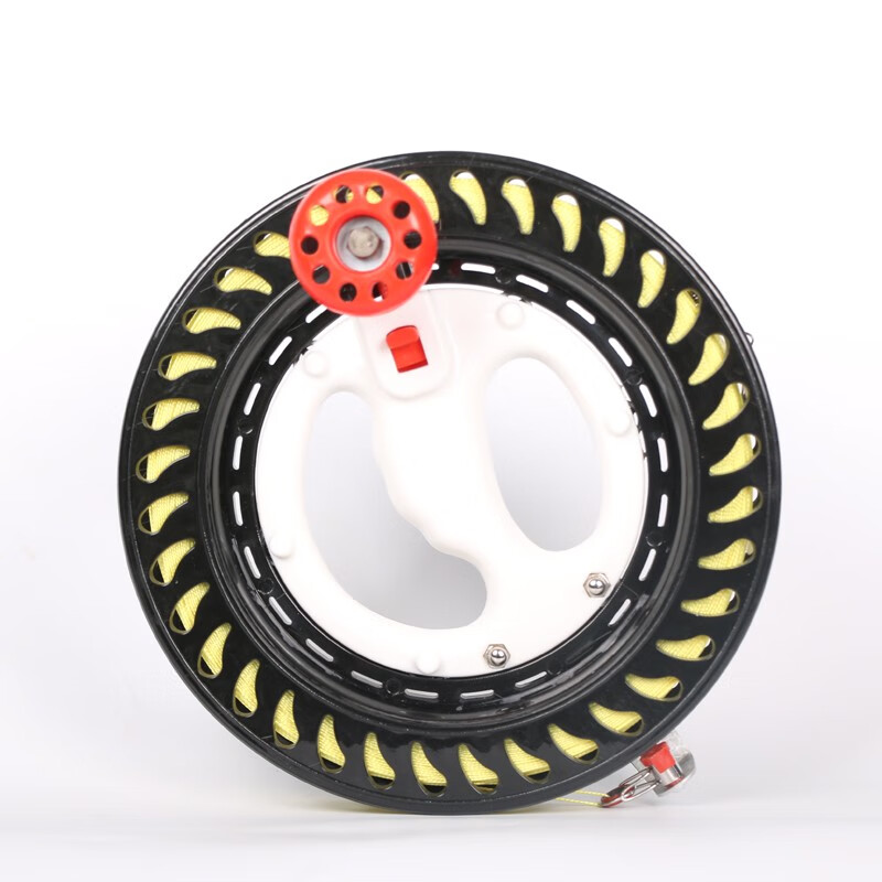 爱吃鱼风筝线轮大轴承静音自动锁握轮线轮配件风筝轮盘潍坊风筝 22黑