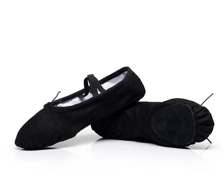 晋曲成人男士芭蕾舞鞋男生黑色舞蹈鞋软底男式练功鞋男儿童猫爪鞋