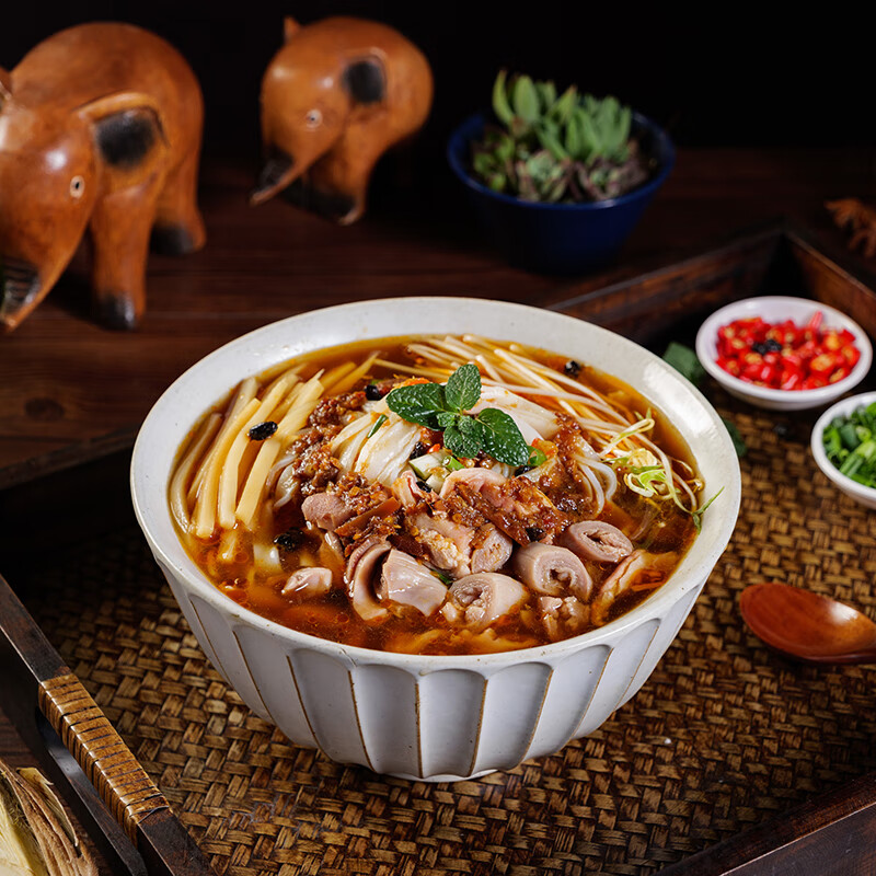 咔芙滋广西切粉速食粉扁粉酱料手工粉速食河粉米粉南宁 200g*3袋