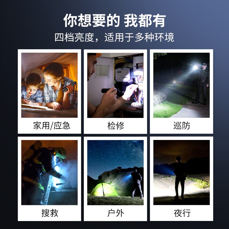 KLARUS 凯瑞兹 EP10强光手电筒超亮远射适用可充电便携户外巡逻检修家用 标配版(手电筒+2600mAh电池)