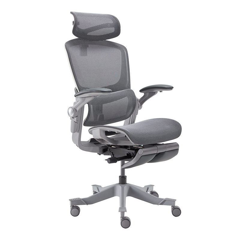 网易严选 探索家系列 3D悬挂腰靠高端人体工学电脑椅办公椅老板椅电竞椅靠背家用可躺旋转椅子 灰色