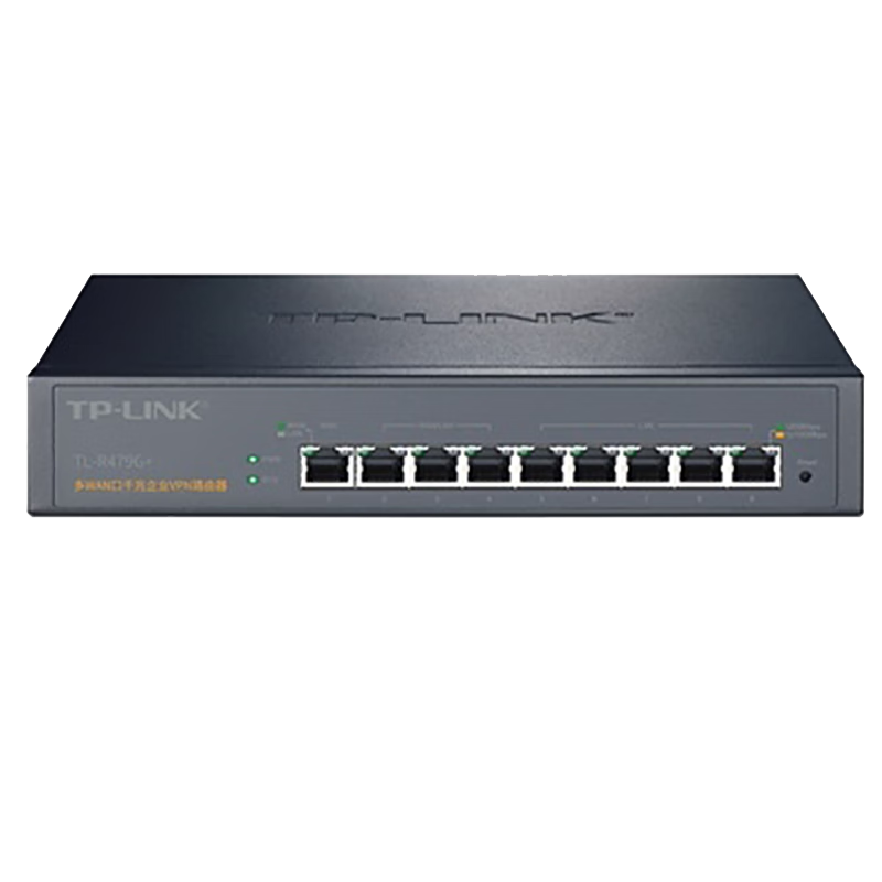 普聯(lián)(TP-LINK)5口千兆有線(xiàn)路由器 單/多WAN口 企業(yè)級路由器 AP管理/防火墻/VPN TL-R479G+ 9口千兆/多WAN口