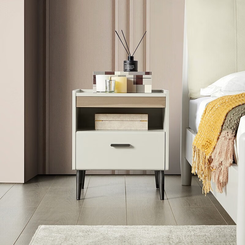 顾家家居 床头柜 现代简约小储物柜卧室家具【搭配专用链接】 PT7816G