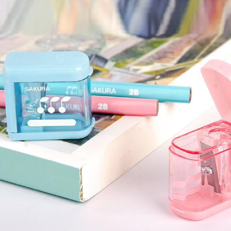 sakura日本樱花铅笔卷笔刀削笔器 木杆铅笔笔刨转笔刀手动小学生文具g