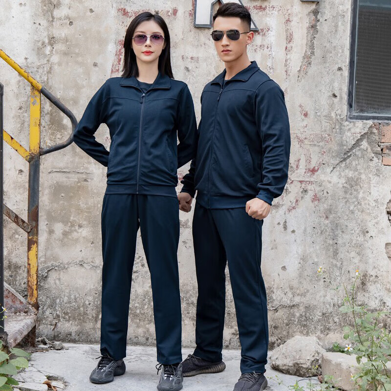 体能作训服【闪电发货】 长袖长袖体能训练服套装春秋翻领外套冬季