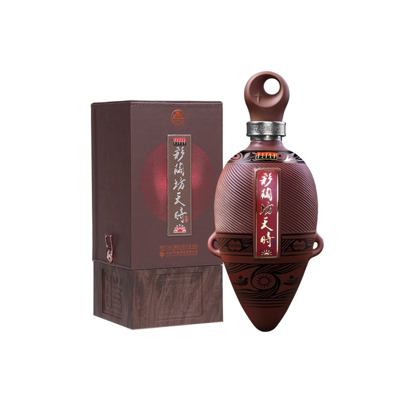 仰韶 彩陶坊 天时太阳 高度白酒 53度 500ml 单瓶装 陶融香型 新春