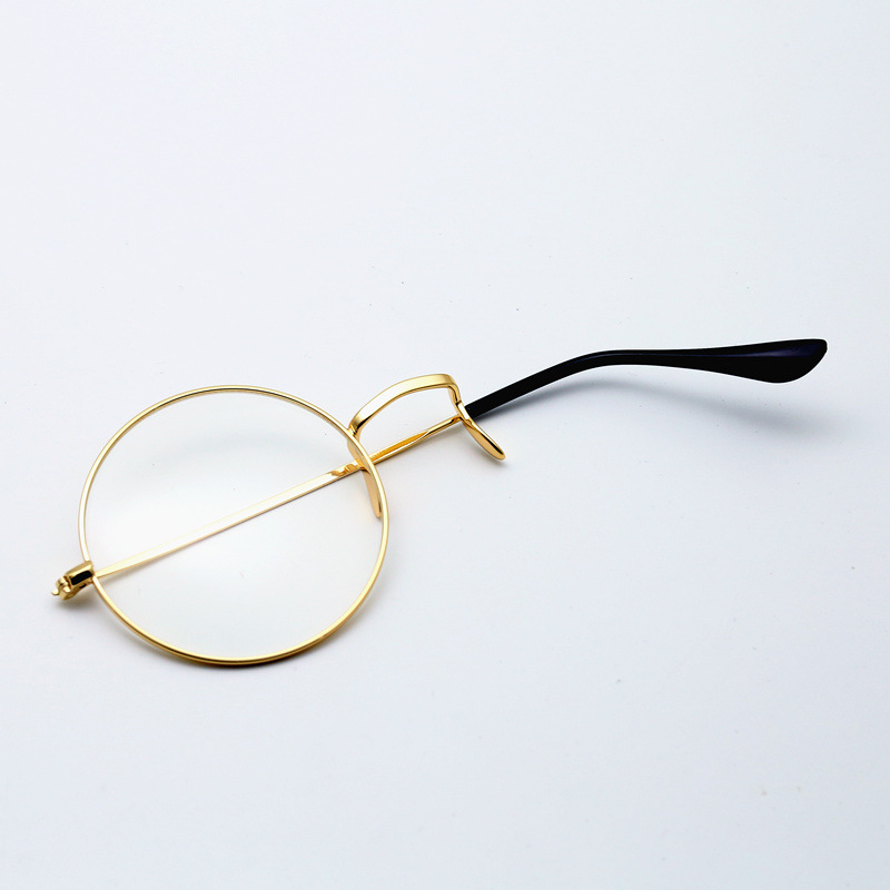 蒂霏祯 单片眼镜顾昀单边框lolita怪盗基德二次元墨镜复古单个眼 金框