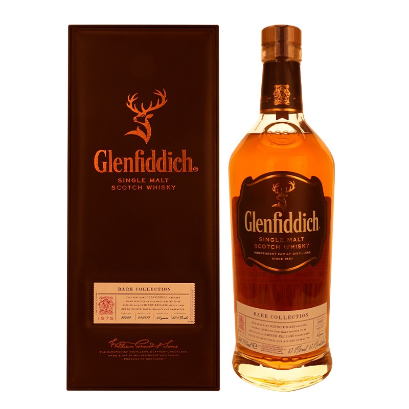 格兰菲迪（Glenfiddich）珍稀系列 陈年老酒 1975年 苏格兰 威士忌 41年 700ml