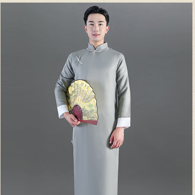 帕劳伦(palaolun)长衫长袍马褂相声服大褂民国成人相声相声中式伴郎装