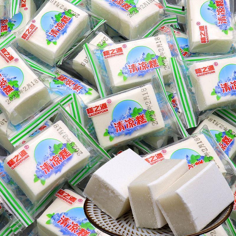 罗三胖薄荷清凉糕传统手工糕点湖南特产零食 薄荷糕500g