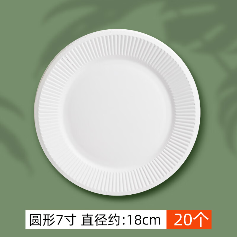 京噶纸盘子儿童手工画画10个装12寸一次性餐盘纸盘画画手工diy制作材