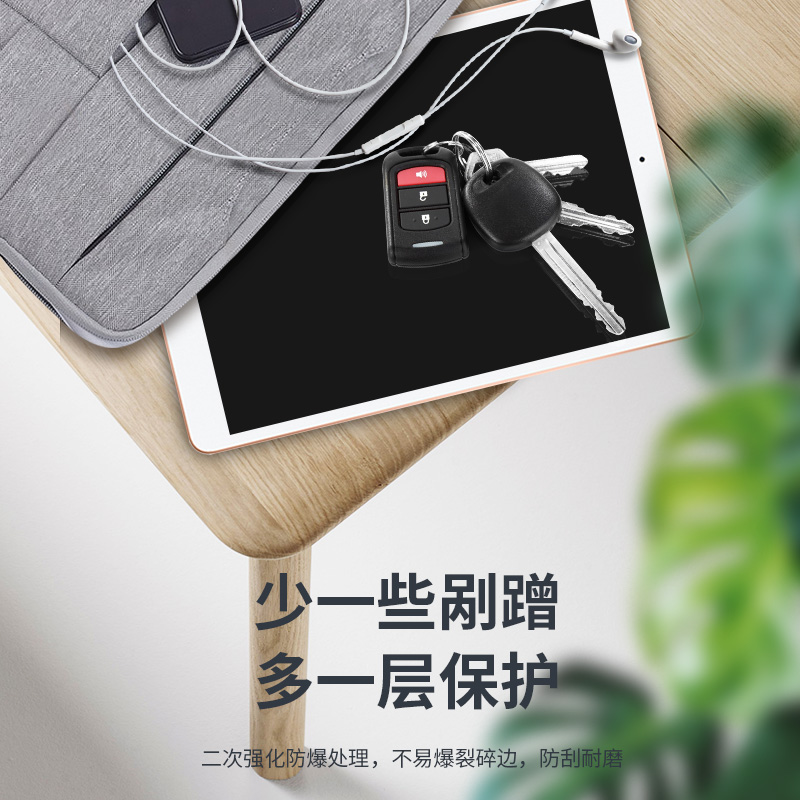 0度 适用iPad pro钢化膜Air8/7代保护膜 稀土防蓝光防射线护眼膜 mini6磨砂防指纹防眩光耐刮平板贴膜 18款iPad/Air1/2代-白色 9.7英寸