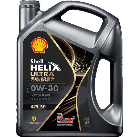 壳牌（Shell）机油全合成机油0w-30(0w30) API SP级 4L 都市光影版灰壳