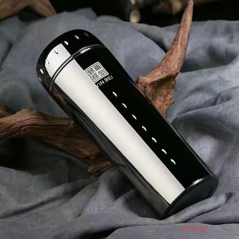 zsr轻奢高端银杯子999纯银内胆足银保健雪花银水杯保温杯银茶杯  360