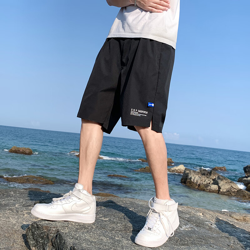 乔庭东莞虎门服饰男裤 广州十三行过膝短裤男士夏季大裤衩潮牌冰丝速