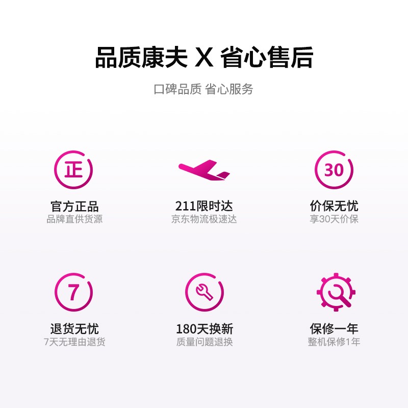 康夫（CONFU）卷发棒 夹板直板夹 六档温控 顺发梳齿 卷直两用内扣直发卷发神器直发夹KF-536粉色