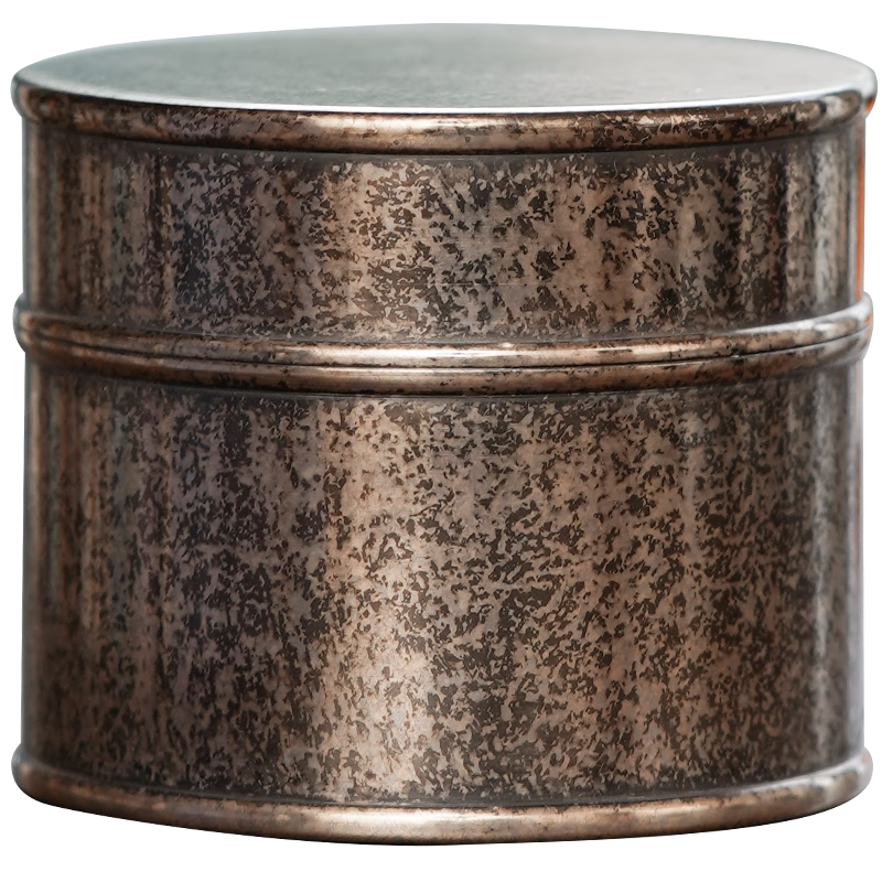 斑锡·龙锡罐纯锡茶叶罐复古小号密封储茶罐天锦茶仓便携旅行茶盒